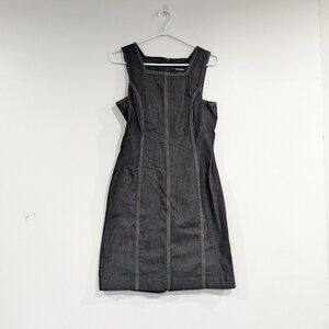 Caroll Stretch Denim Jumper Black EU Size 40 US Size 8